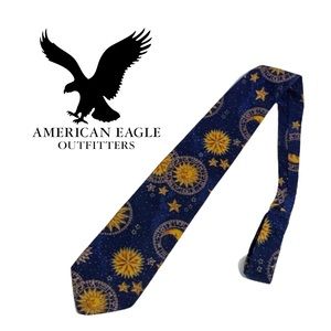 American Eagle Vintage 90's Constellation Astrology Sun and Stars Tie